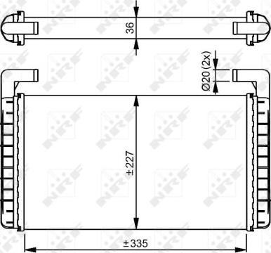 NRF 54299 - Výmenník tepla vnútorného kúrenia parts5.com