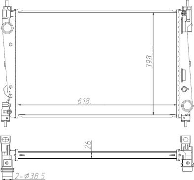 NRF 550005 - Radiator, racire motor parts5.com