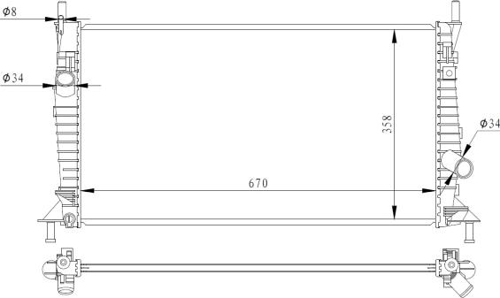 NRF 550014 - Radiator, racire motor parts5.com