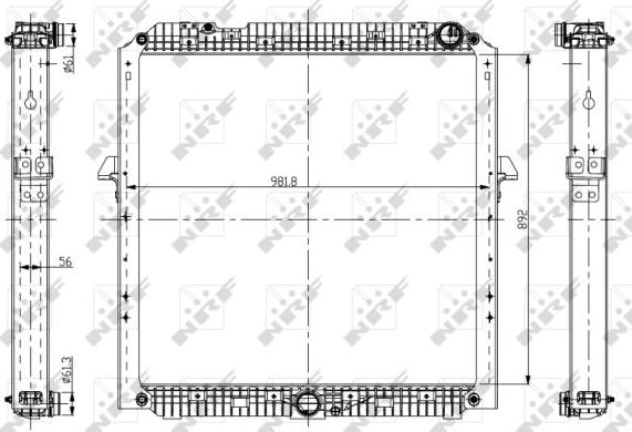 NRF 56067 - Chladič, chlazení motoru parts5.com