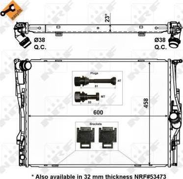 NRF 56129 - Radiador, refrigeración del motor parts5.com