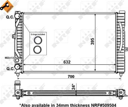 NRF 56127 - Hladnjak, hlađenje motora parts5.com