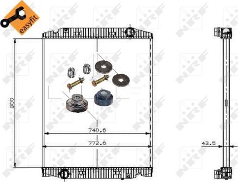 NRF 509568 - Radiator, racire motor parts5.com