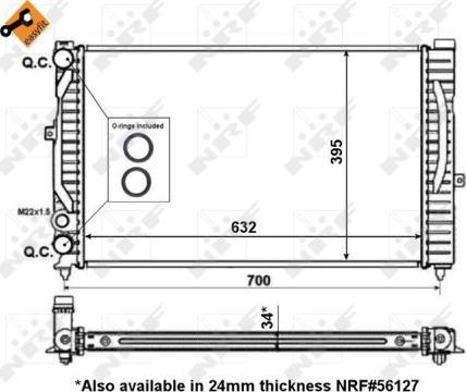 NRF 509504 - Radiator, racire motor parts5.com