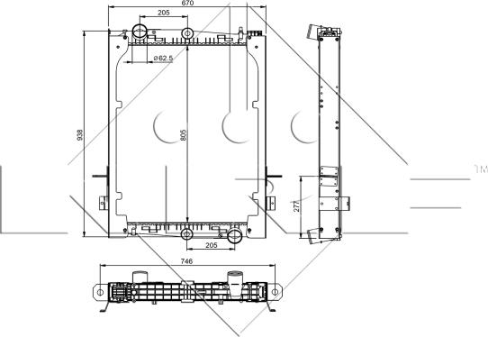 NRF 509585 - Radiator, racire motor parts5.com