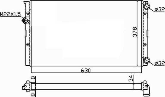 NRF 50455 - Radiator, engine cooling parts5.com