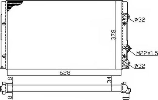 NRF 50457A - Radiator, racire motor parts5.com