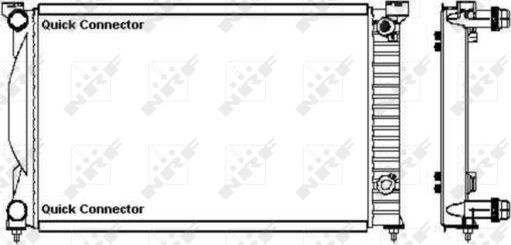 NRF 50543A - Radiateur, refroidissement du moteur parts5.com