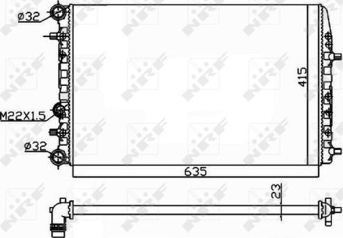 NRF 50542 - Ψυγείο, ψύξη κινητήρα parts5.com