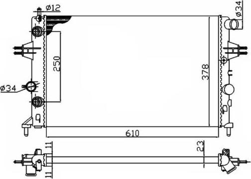 NRF 50562A - Radiator, racire motor parts5.com