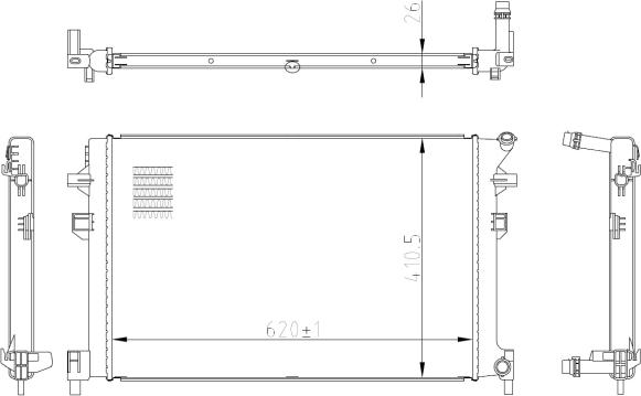 NRF 50042 - Radiator, racire motor parts5.com