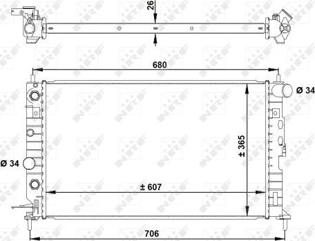 NRF 50219A - Radiator, racire motor parts5.com