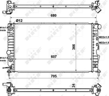 NRF 50219 - Radiator, racire motor parts5.com