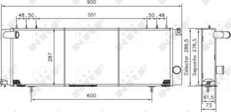 NRF 50231 - Radiator, racire motor parts5.com