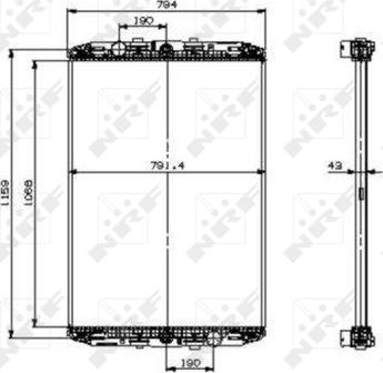 NRF 519541 - Radiator, racire motor parts5.com