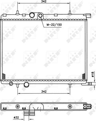 NRF 519524 - Radiator, engine cooling parts5.com