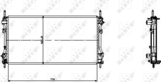 NRF 519697 - Radiator, engine cooling parts5.com