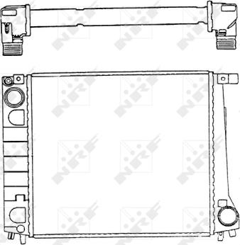 NRF 51349 - Motor su radyatörü parts5.com