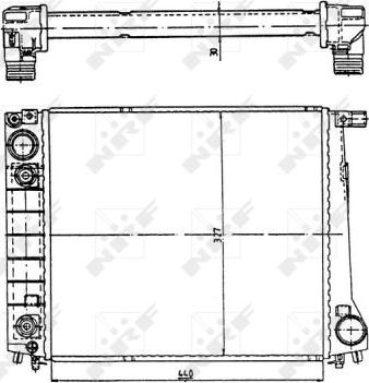 NRF 51350 - Motor su radyatörü parts5.com