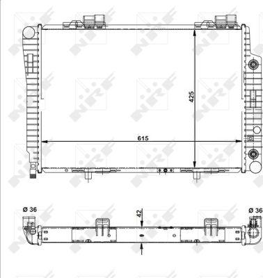 NRF 51281 - Radiador, refrigeración del motor parts5.com