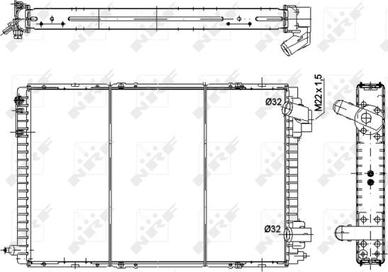 NRF 58941 - Radiador, refrigeración del motor parts5.com