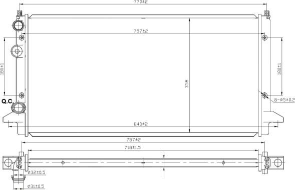 NRF 58950 - Radiator, racire motor parts5.com