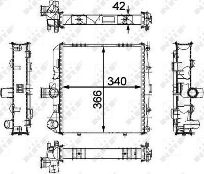 NRF 58486 - Hladilnik, hlajenje motorja parts5.com