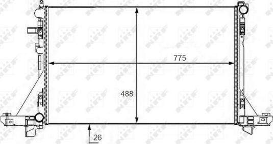 NRF 58481 - Radiateur, refroidissement du moteur parts5.com