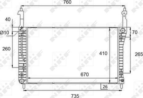 NRF 58509 - Radiador, refrigeración del motor parts5.com