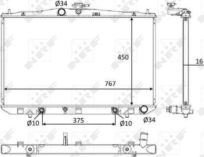 NRF 58610 - Radiator, racire motor parts5.com