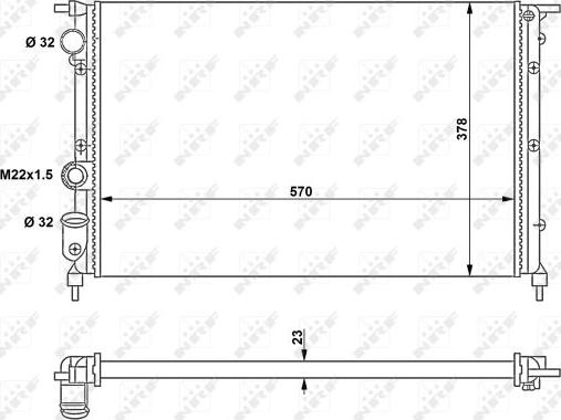 NRF 58852 - Kühler, Motorkühlung parts5.com