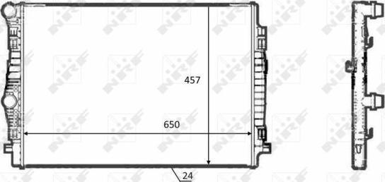 NRF 58392 - Hladilnik, hlajenje motorja parts5.com