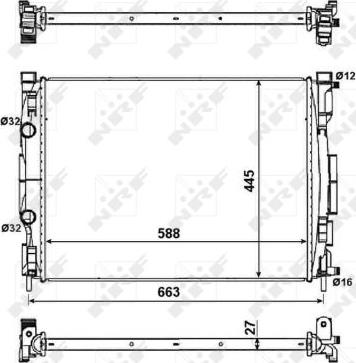 NRF 58329 - Радиатор, охлаждане на двигателя parts5.com