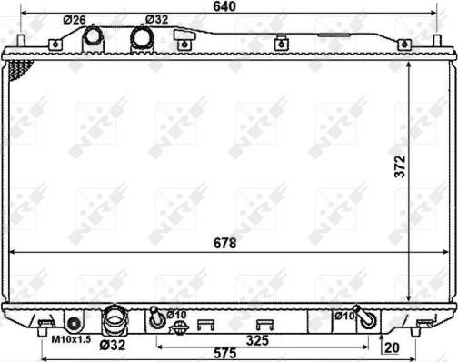 NRF 58379 - Hladilnik, hlajenje motorja parts5.com