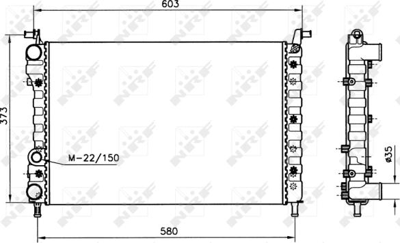 NRF 58221 - Hladilnik, hlajenje motorja parts5.com