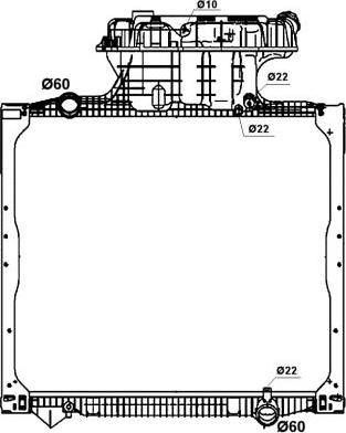 NRF 58278 - Jäähdytin,moottorin jäähdytys parts5.com