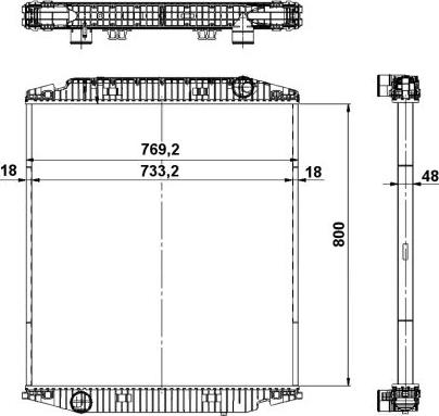 NRF 539567 - Hladilnik, hlajenje motorja parts5.com