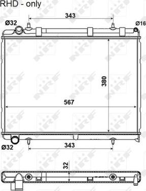 NRF 53973 - Radiator, engine cooling parts5.com