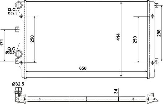 NRF 53406A - Chladič motora parts5.com