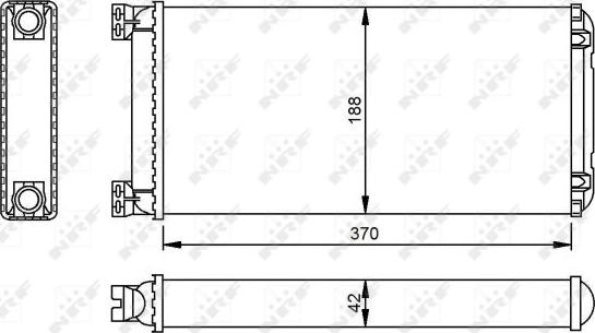 NRF 53549 - Wärmetauscher, Innenraumheizung parts5.com