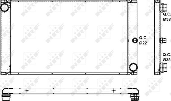 NRF 53091 - Radiator, engine cooling parts5.com