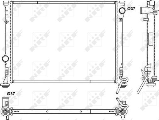 NRF 53041 - Hladilnik, hlajenje motorja parts5.com