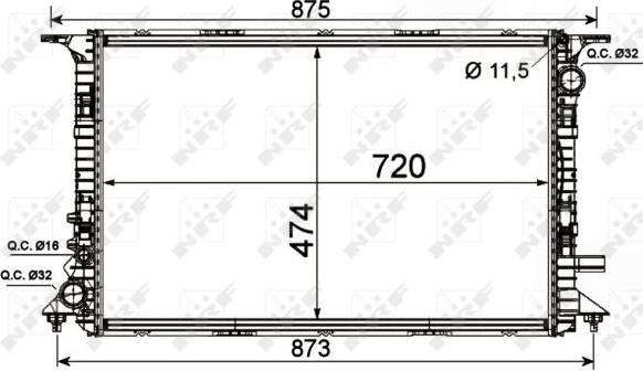 NRF 53013 - Hladnjak, hlađenje motora parts5.com