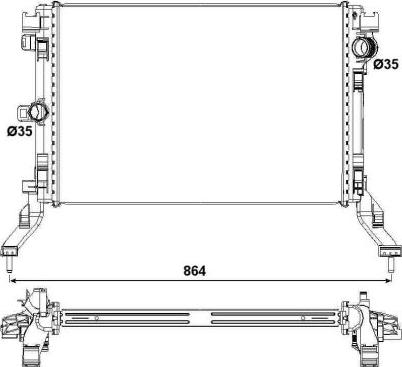 NRF 53026 - Radiator, engine cooling parts5.com