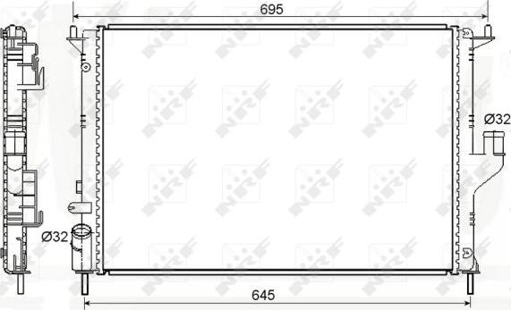 NRF 53118A - Chladič motora parts5.com