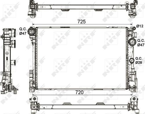 NRF 53113 - Kühler, Motorkühlung parts5.com