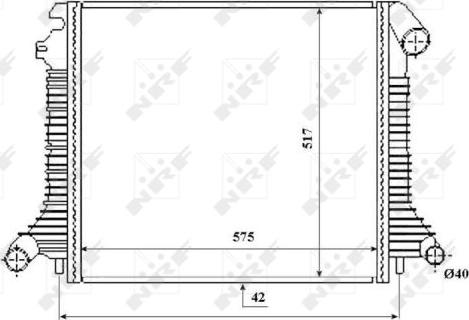 NRF 53855 - Радиатор, охлаждане на двигателя parts5.com