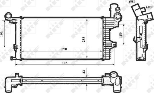 NRF 53856 - Hladnjak, hlađenje motora parts5.com