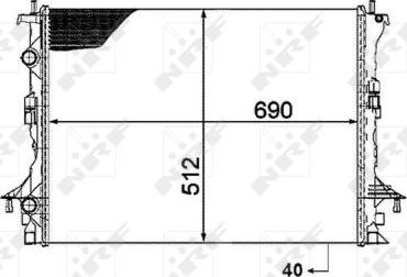 NRF 53820 - Kühler, Motorkühlung parts5.com