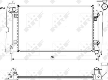 NRF 53396 - Chłodnica, układ chłodzenia silnika parts5.com